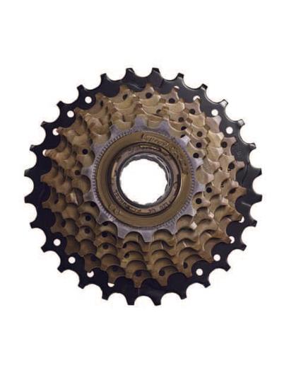 Тріскачка SunRace MFM2A 7CS 2, 7 швидкостей, 14-28T, Brown/Black