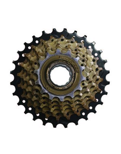 Тріскачка SunRace MFM2A 7CS 2, 7 швидкостей, 14-28T, Brown/Black