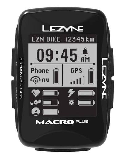 Велокомп'ютер бездротовий Lezyne MACRO PLUS GPS USB чорний