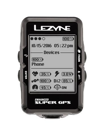 Велокомп'ютер бездротовий Lezyne SUPER GPS USB чорний