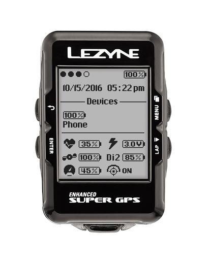 Велокомп'ютер бездротовий Lezyne SUPER GPS USB чорний