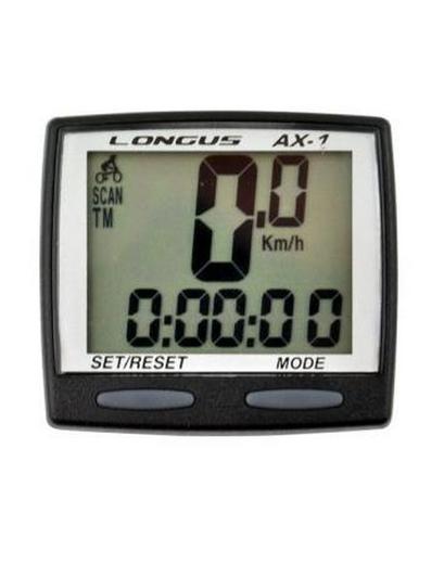 Велокомп'ютер дротовий Longus AX-1 Special Edition 8 функцій чорний