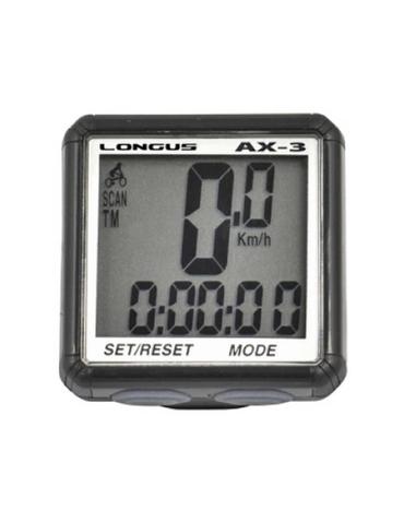 Велокомп'ютер дротовий Longus AX-3 Special Edition 13 функцій чорний