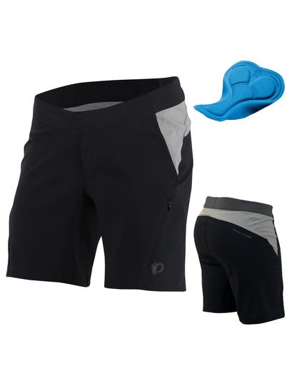 Велошорти жіночі Pearl Izumi MTB CANYON зйомний памперс чорний/сірий L
