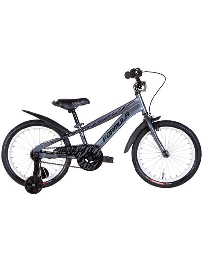 Велосипед 18" Formula WILD 2022 Розмір 9"   сірий із чорним