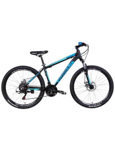 Велосипед 26" Formula MOTION AM DD 19" чорно-синій із блакитним