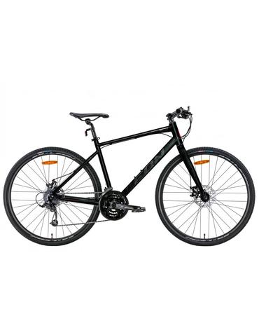 Велосипед 28" Leon HD-80 DD 2022 Розмір 19" чорно-білий з червоним 2022