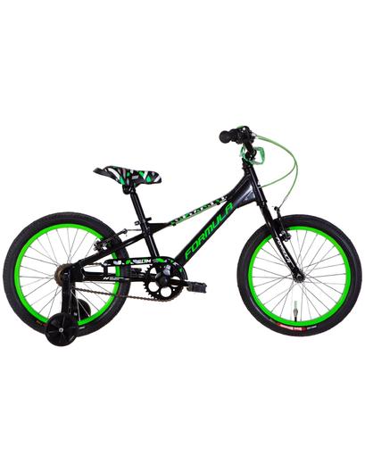 Велосипед AL 18" Formula SLIM Vbr рама-9" чорно-зелений 2024