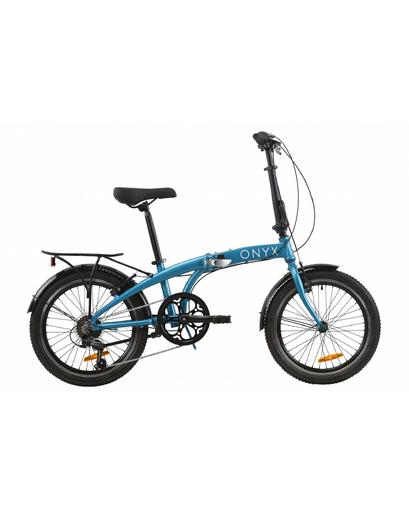Велосипед AL 20" Dorozhnik ONYX  синій 12,5" 2020 з багажником