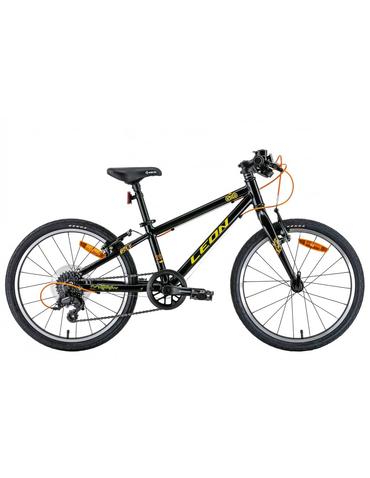 Велосипед AL 20" Leon GO 7 speed Vbr рама-10" чорний з жовтим 2022