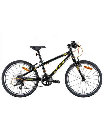 Велосипед AL 20" Leon GO 7 speed Vbr рама-10" чорний з жовтим 2022