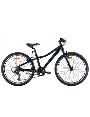 Велосипед AL 24" Leon JUNIOR Vbr рама-12" чорний з хакі (м) 2022