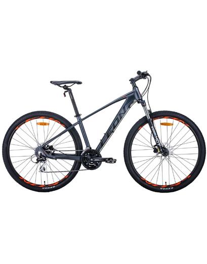 Велосипед AL 29" Leon TN-80 AM Hydraulic lock out HDD  рама-15,5" графітовий з чорним і помаранч