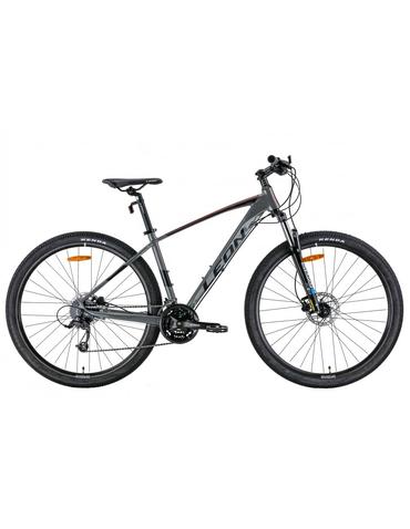 Велосипед AL 29" Leon TN-80 AM Hydraulic lock out HDD  рама-21" графітовий з чорним та червоним (м)