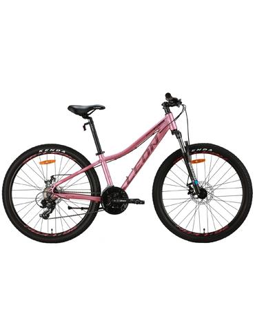 Велосипед алюміній 26" Leon SUPER JUNIOR AM DD рама-13" рожевий з чорним (матовий) 2024