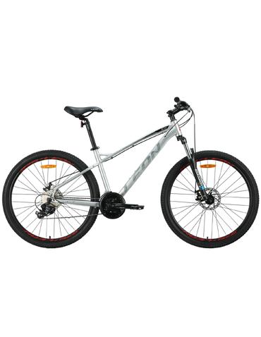 Велосипед алюміній 27.5" Leon XC 100 AM DD рама-16.5" сірий з чорним і червоним 2024