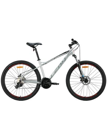 Велосипед алюміній 27.5" Leon XC 100 AM DD рама-16.5" сірий з чорним і червоним 2024