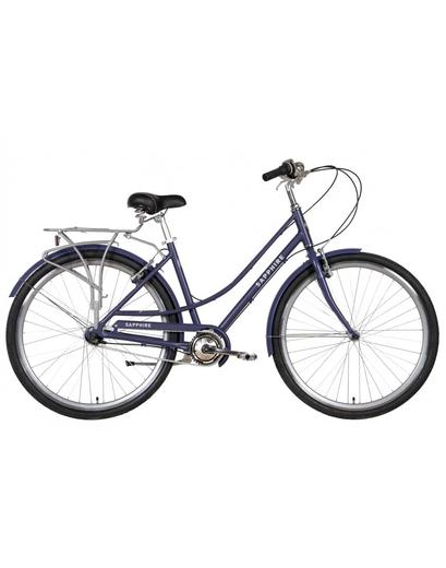 Велосипед Dorozhnik SAPPHIRE 28" фіолетовий 19" 2022 з багажником (планет.)