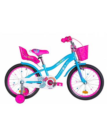 Велосипед Formula ALICIA 18" блакитний 9,5" з кошиком 2020