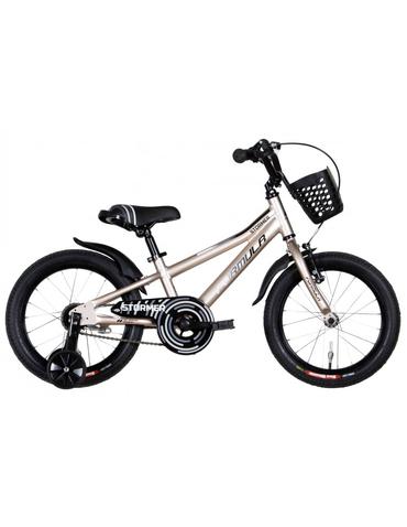 Велосипед Formula STORMER 16" бежевий з крилом , з кошиком