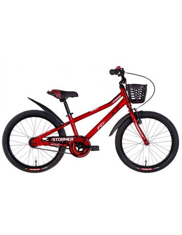 Велосипед Formula STORMER 20" чорний з жовтим 10" з кошиком