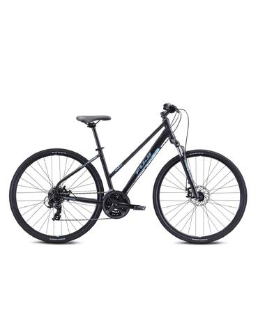 Велосипед FUJI Traverse 1.7 ST 28" SATIN BLACK / CYAN 17"