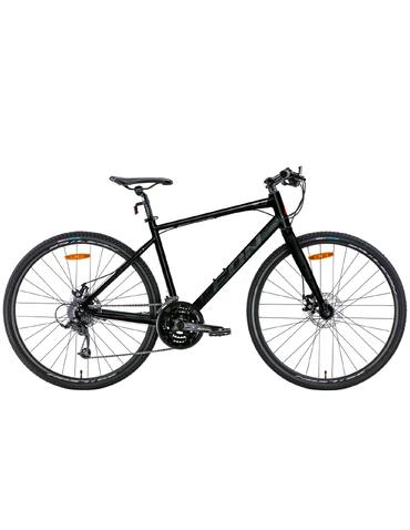 Велосипед Leon HD-80 DD 28" чорний білий з червоним 21" 2022