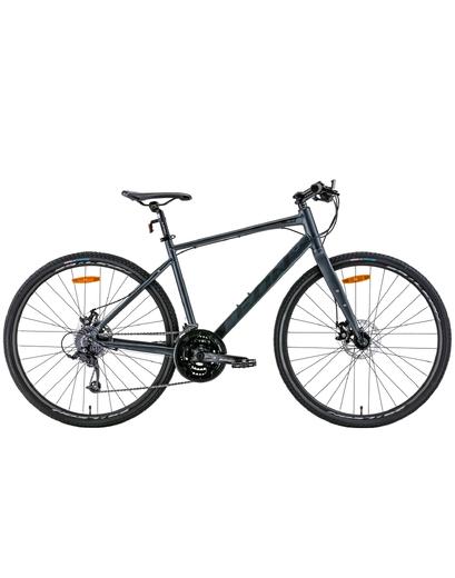 Велосипед Leon HD-80 DD 28" сірий з чорним 19" 2022