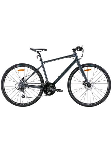 Велосипед Leon HD-80 DD 28" сірий з чорним 21" 2022