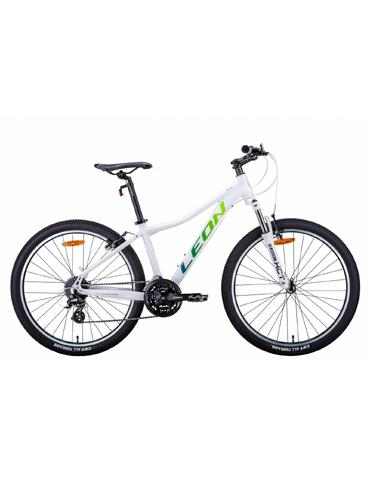 Велосипед Leon HT-LADY AM Vbr 26" біло-синій з салатним 15"