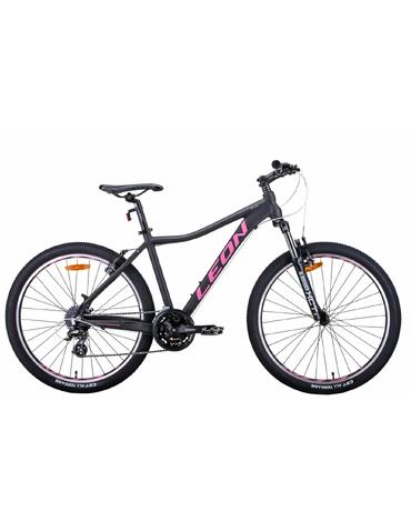 Велосипед Leon HT-LADY AM Vbr 26" графітовий з малиновим 17,5"