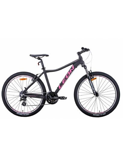 Велосипед Leon HT-LADY AM Vbr 26" графітовий з малиновим 17,5"