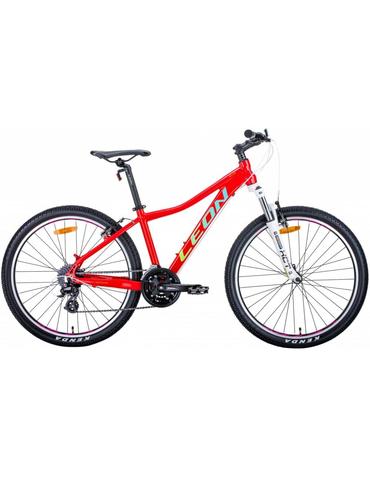 Велосипед Leon HT-LADY AM Vbr Al Red/Light Green/Turquoise 26" 17.5" 2020