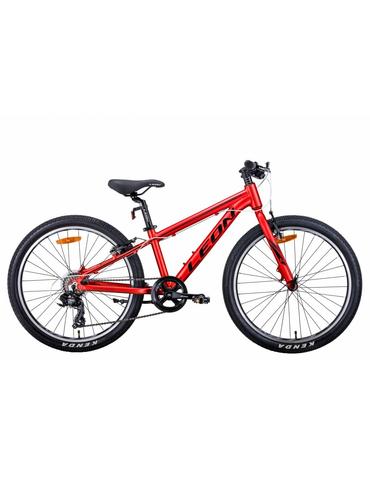 Велосипед Leon JUNIOR Vbr 24" червоний 12"