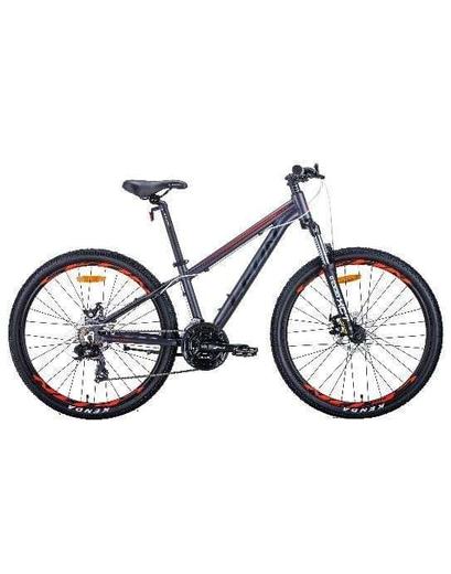 Велосипед Leon SUPER JUNIOR AM DD 26" антрацитовий з червоним 13"