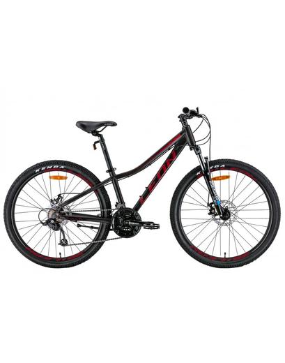 Велосипед Leon SUPER JUNIOR AM DD 26" чорний з червоним 13"