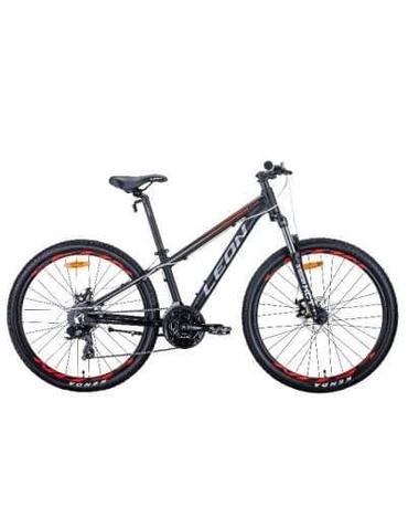 Велосипед Leon SUPER JUNIOR AM DD 26" чорно-помаранчевий з сірим 13"