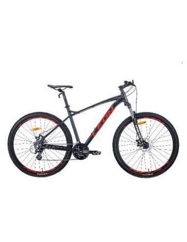 Велосипед Leon TN-90 AM DD  29" графітовий з червоним 18" 2021