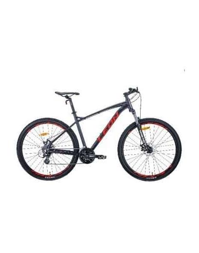 Велосипед Leon TN-90 AM DD  29" графітовий з червоним 18" 2021