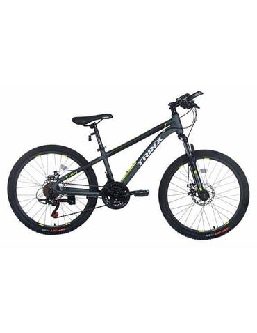 Велосипед Trinx MAJESTIC M114 24" 12.5" Matt-Grey-Black-Green