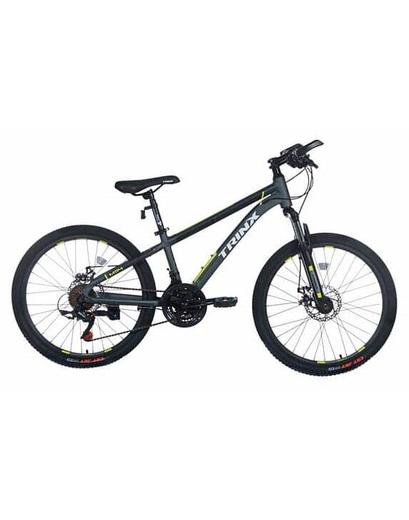 Велосипед Trinx MAJESTIC M114 24" 12.5" Matt-Grey-Black-Green