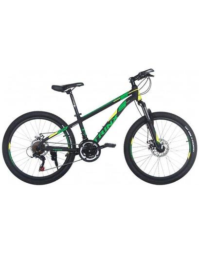 Велосипед Trinx MAJESTIC M134 24 12.5" Matt-Black-Yellow-Green