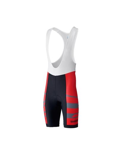 Велотруси чоловічі Shimano TEAM з лямками з памперсом червоний M