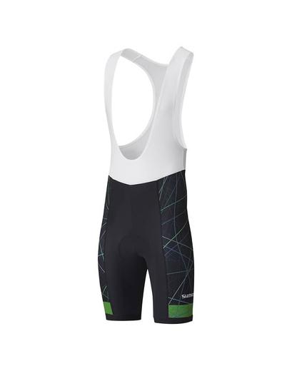 Велотруси чоловічі Shimano TEAM з лямками з памперсом зелений XL
