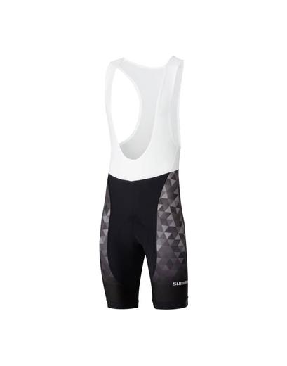 Велотруси Shimano TEAM2 з лямками, чорно-сірі, розм. M