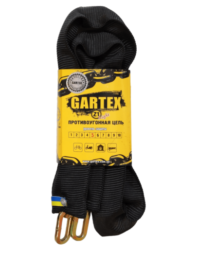 Велозамок Gartex S1 Light ланцюговий 1000 мм без замка