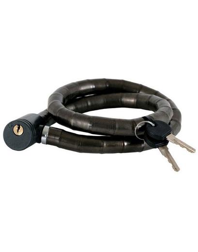Велозамок Longus тросовий 18x800 мм чорний