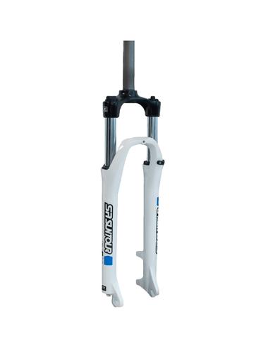 Вилка SR Suntour 27,5 SF18-XCE-DS, 1-1/8"х255мм, хід: 80мм, біла