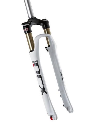 Вилка Suntour NRX D RL 75мм 700C/28.6/A-H манетка LockOut білий