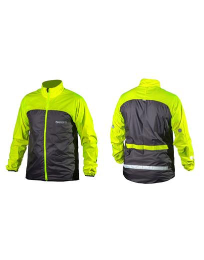 Вітровка ONRIDE Gust сірий-жовтий неон XS